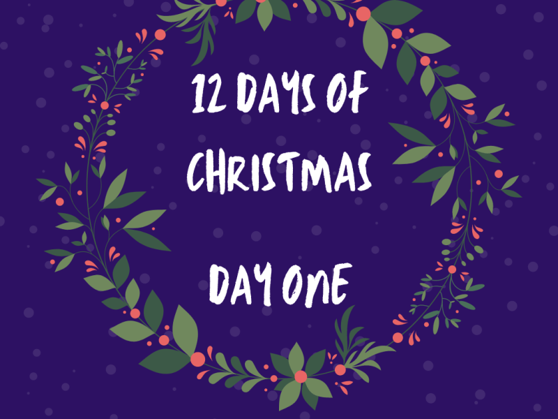 12 Days of Christmas – Day&nbsp;1!