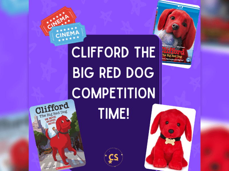 CLIFFORD THE BIG RED DOG bounds&nbsp;home!